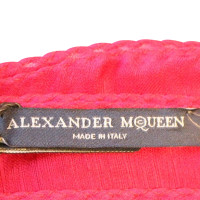 Alexander McQueen panno di seta in fucsia
