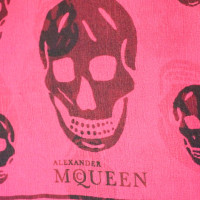 Alexander McQueen panno di seta in fucsia