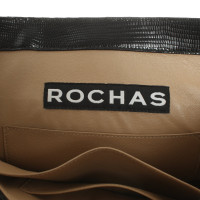 Rochas Handtasche aus Leder in Schwarz