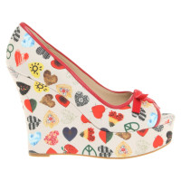 Moschino Love Wedges with motif print