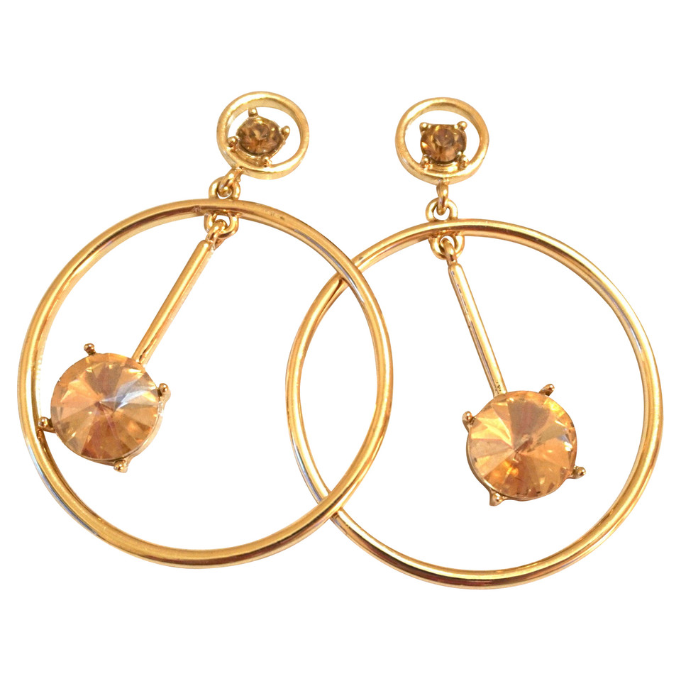Oscar De La Renta Gold colored earrings
