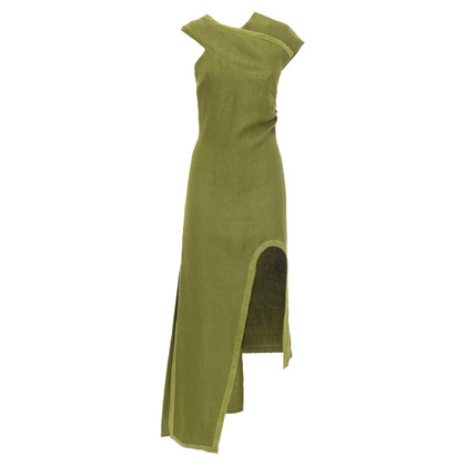 Genny Dress Linen in Olive