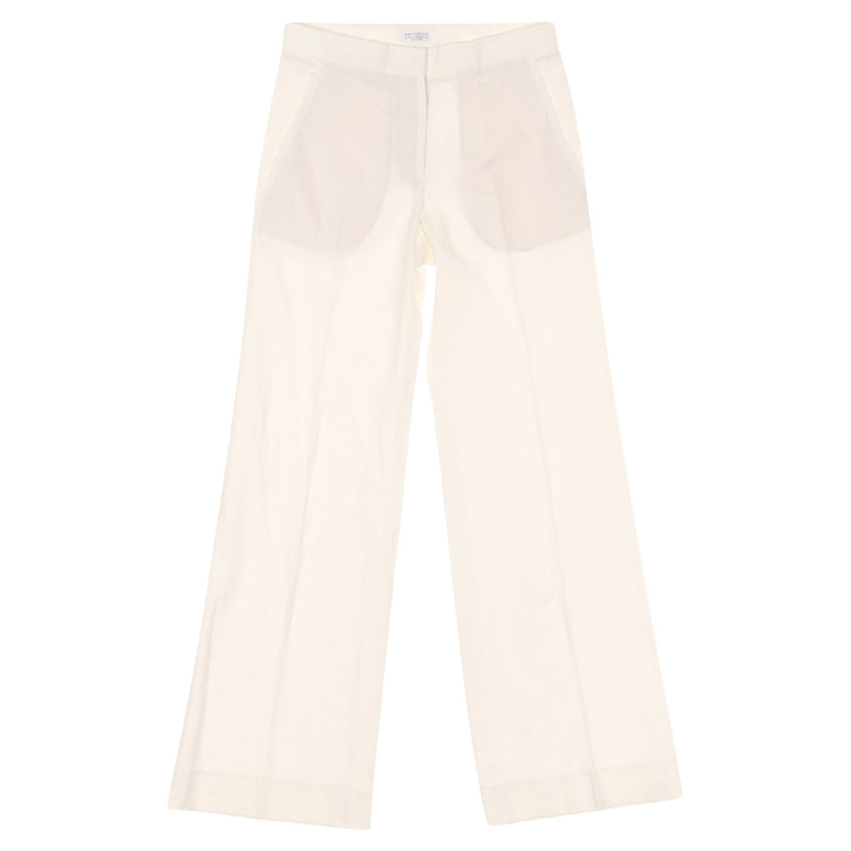 Brunello Cucinelli Paire de Pantalon en Blanc