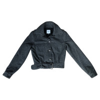 Moschino Jacke/Mantel aus Wolle in Grau