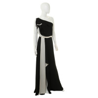 Halston Heritage Asymmetrische jurk in zwart