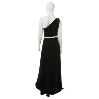 Halston Heritage Asymmetrische jurk in zwart