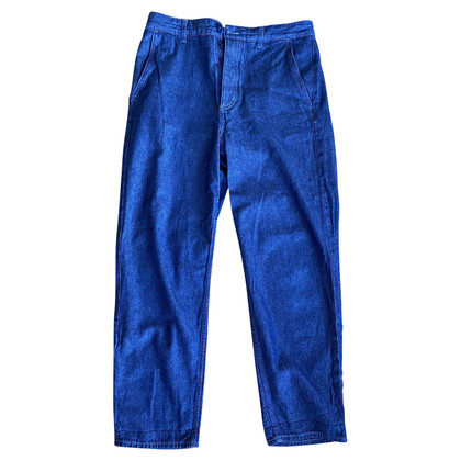 Cos Trousers Cotton in Blue