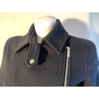 Armani Jeans Jacke/Mantel aus Wolle in Schwarz