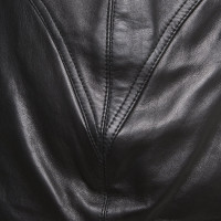 Roberto Cavalli Leren rok in zwart