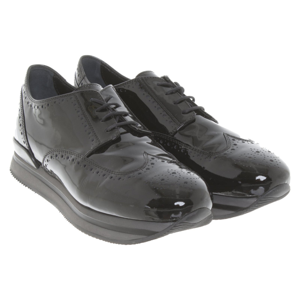 Hogan Chaussures à lacets plateforme noires