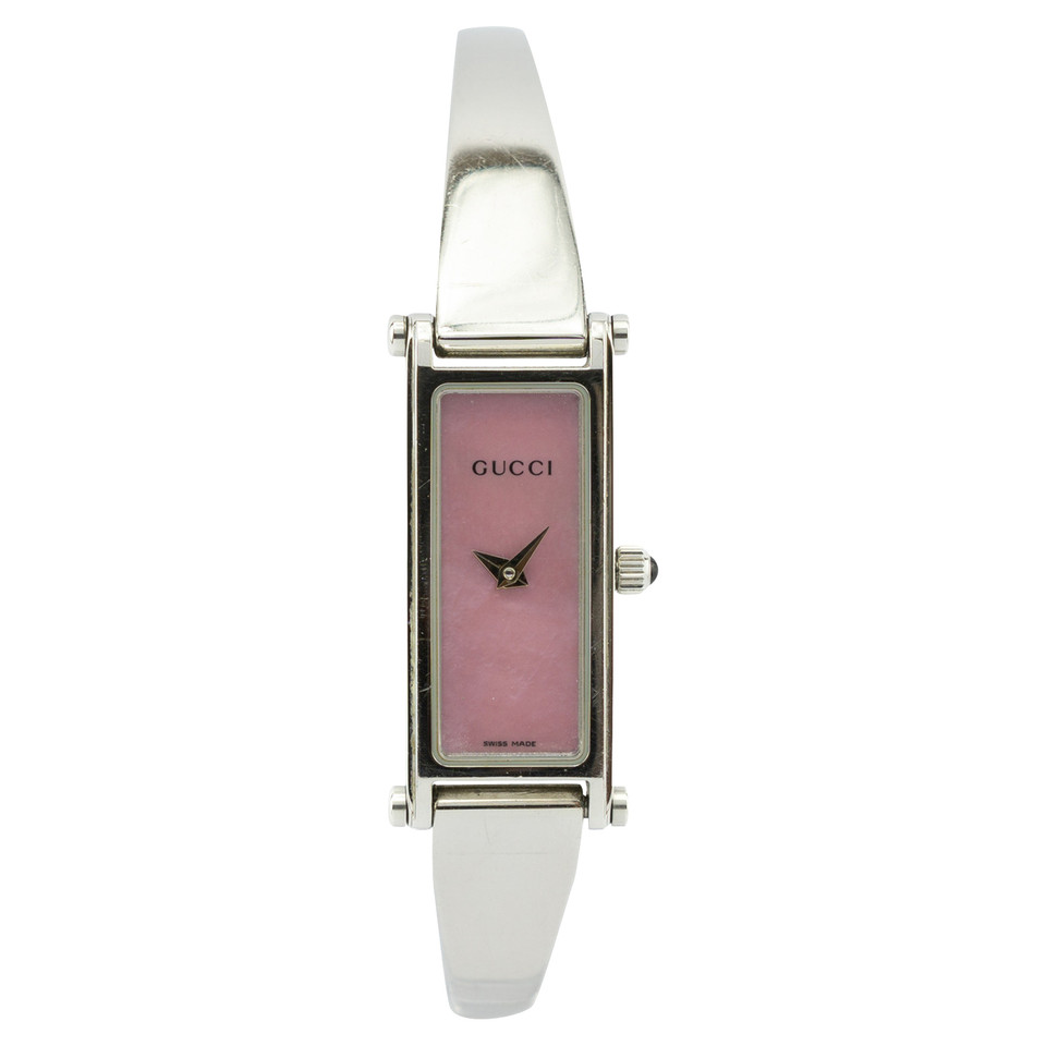 Gucci Armbanduhr aus Stahl in Rosa / Pink