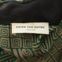 Dries Van Noten zijden jurk met patroon