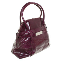 Calvin Klein Handbag Leather in Violet