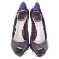Christian Dior Peeptoes in violet