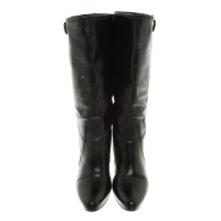 Prada Leather Boots in Black