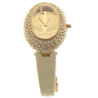 D&G Gold colored watch with jewelry stones