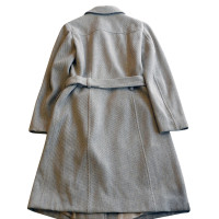 Trussardi Jacke/Mantel aus Wolle in Grau