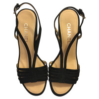 Chanel Sandals in leather and cork