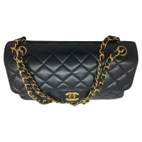 Chanel DOUBLE FACE vintage Chanel black leather