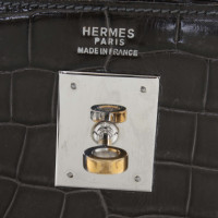 Hermès Kelly Bag 32 aus Leder in Grau