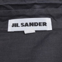 Jil Sander Baumwoll-Bluse in Grau
