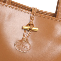 Longchamp Handtasche aus Leder in Braun