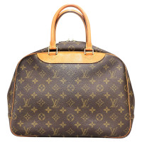 Louis Vuitton Deauville 35 in Tela in Marrone