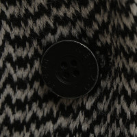 Kenzo cappotto corto in bianco / nero