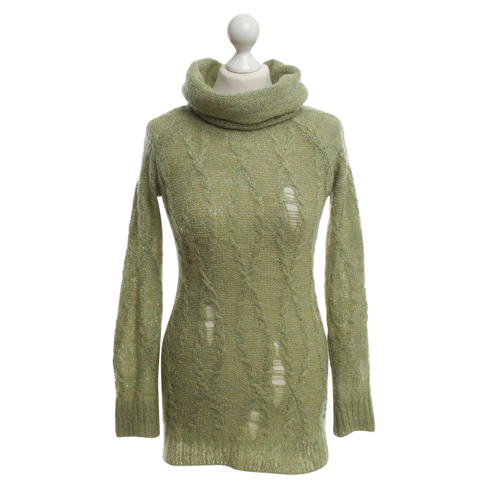 Rich & Royal Roll collar sweater in green