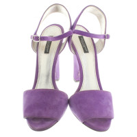 Dolce & Gabbana Wildlederpumps in Violett