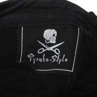 Andere Marke Pyrate-Style - Lederhose in Schwarz