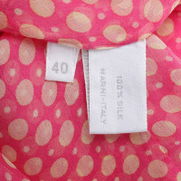 Marni Zijden blouse met patroon