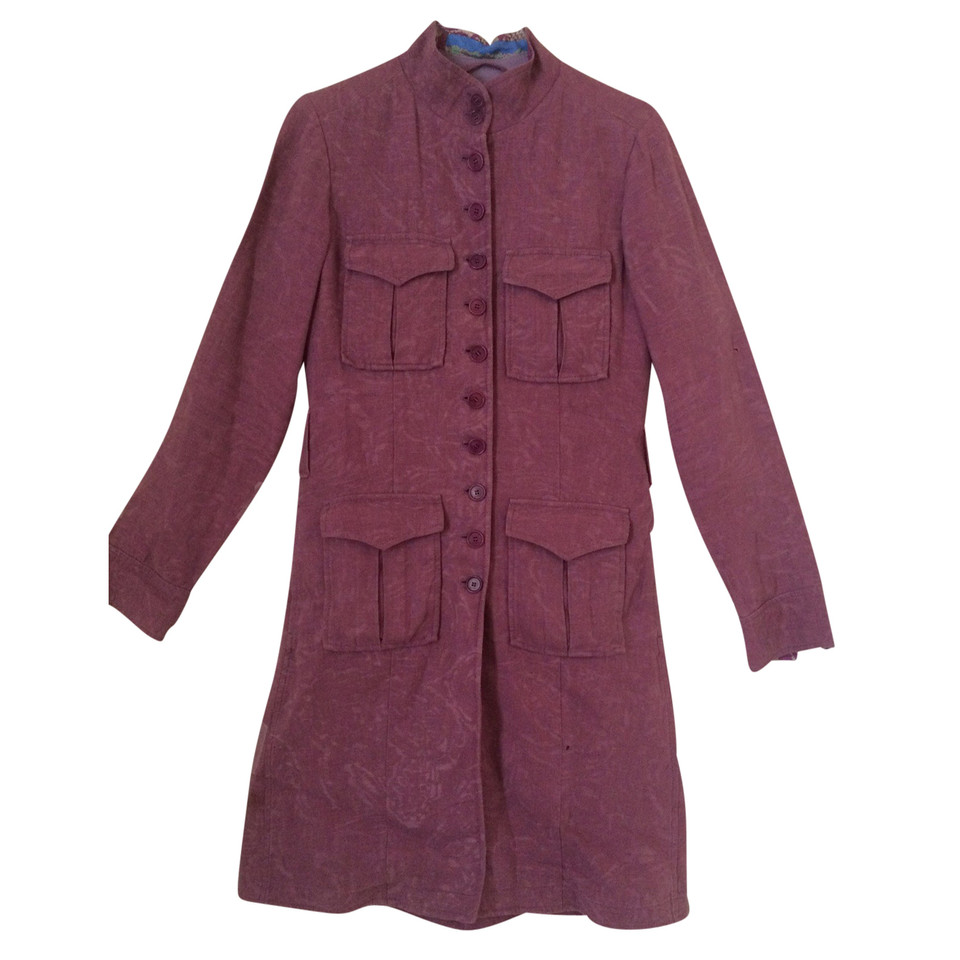 Etro Patterned linen coat