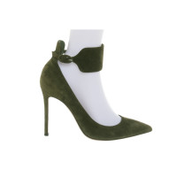 Gianvito Rossi Pumps/Peeptoes Leather in Olive