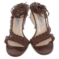 Jimmy Choo Sandalen in donkerbruin