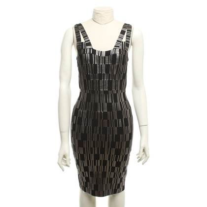 Hervé Léger Dress with silver-colored coating