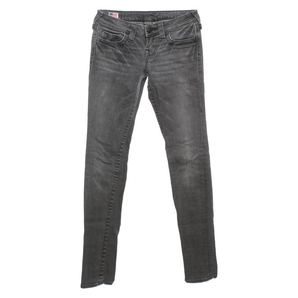 True Religion Jeans in Cotone in Grigio