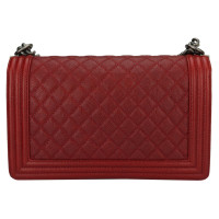 Chanel Boy Medium aus Leder in Rot