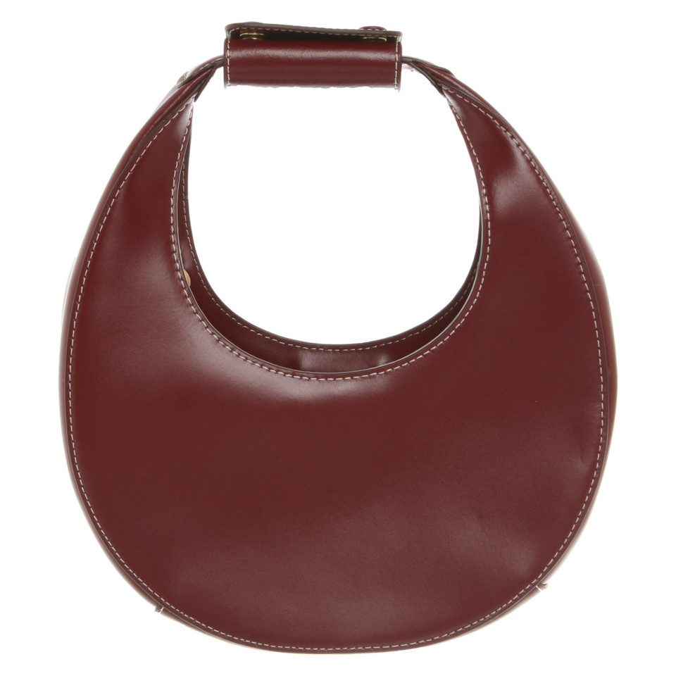 Staud Handbag Leather in Bordeaux