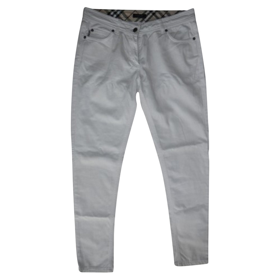 Burberry Jeans in Cotone in Bianco