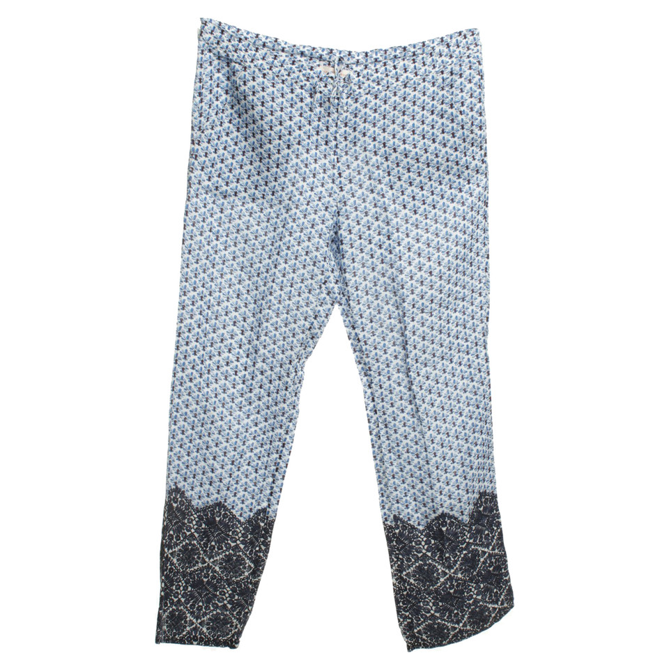 Tory Burch Pantalon en lin avec motif