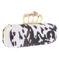 Alexander McQueen clutch avec la peau de poney