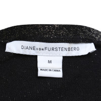 Diane Von Furstenberg Cardigan in nero / oro