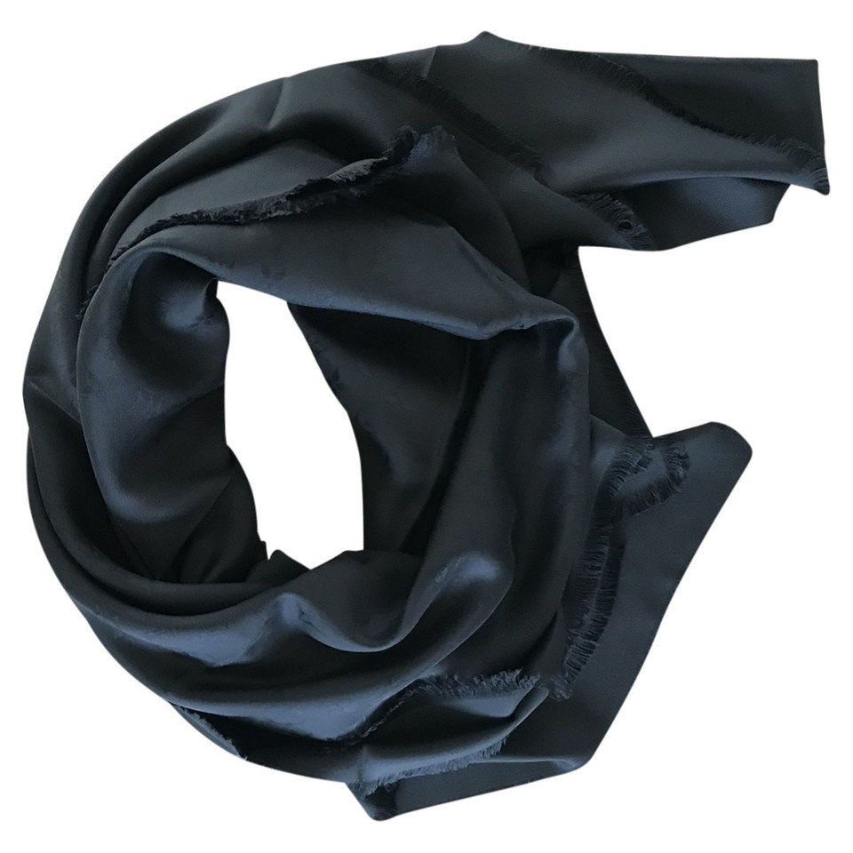 Louis Vuitton Monogram Tuch aus Seide in Schwarz