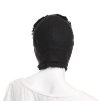 Hugo Boss Fur hat in black