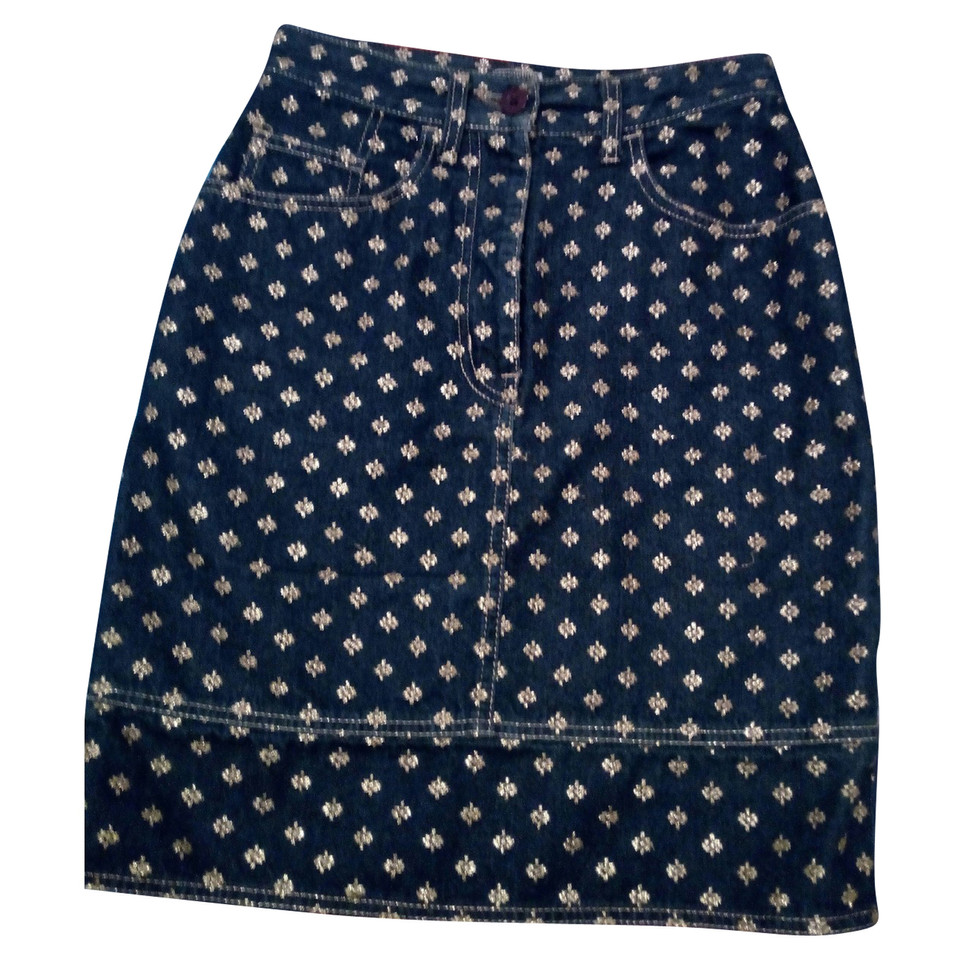 Moschino Love Skirt Cotton in Blue