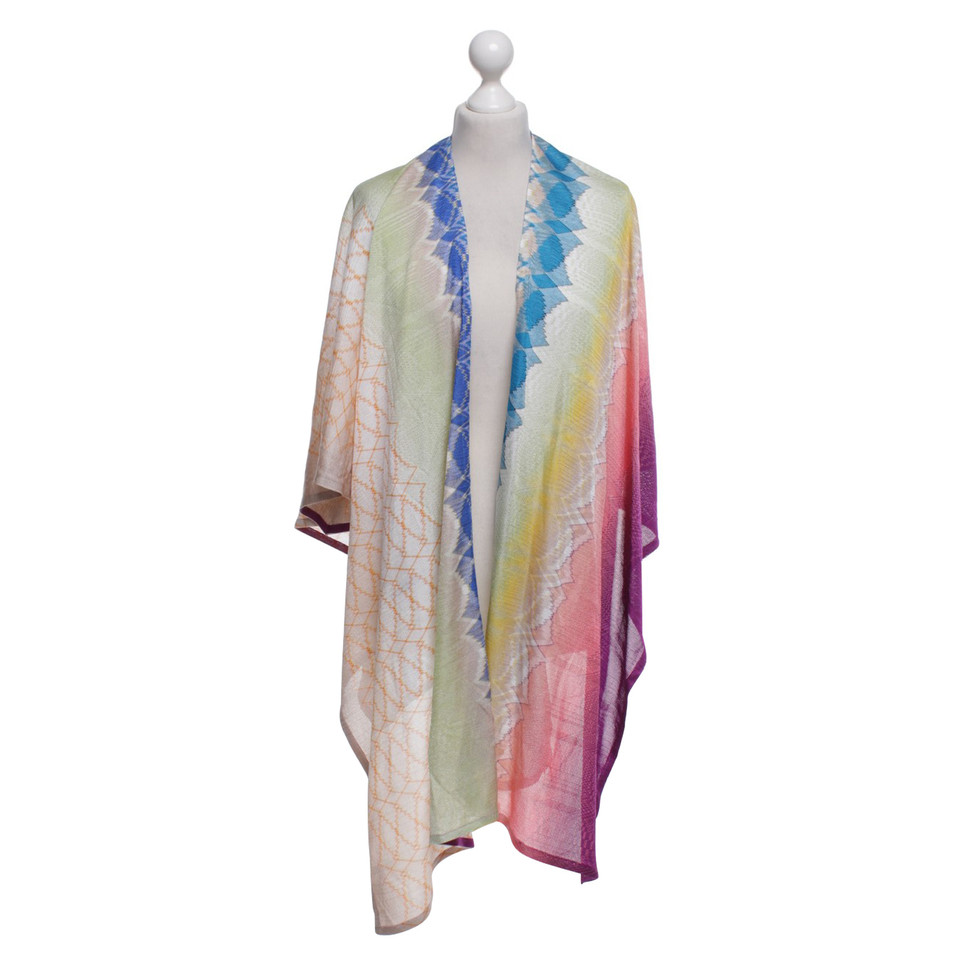 Missoni Multi-colored knit cape