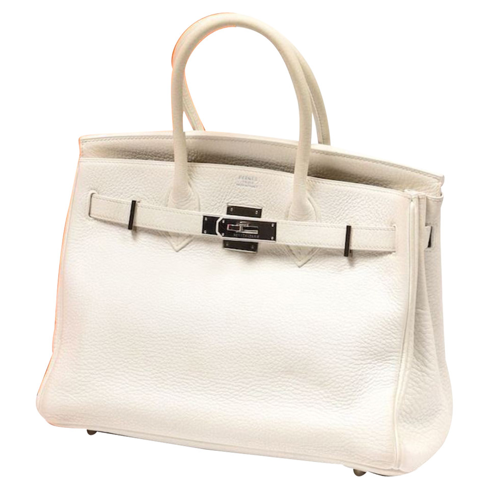 Hermès Birkin Bag 30 Leer in Wit