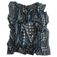 Balmain Sjaals in blauw cachmir
