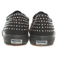Superga Sneakers aus Baumwolle in Schwarz